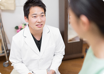 施術内容の説明とアドバイス